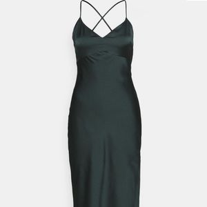 Abercrombie & Fitch midi satin slip dress